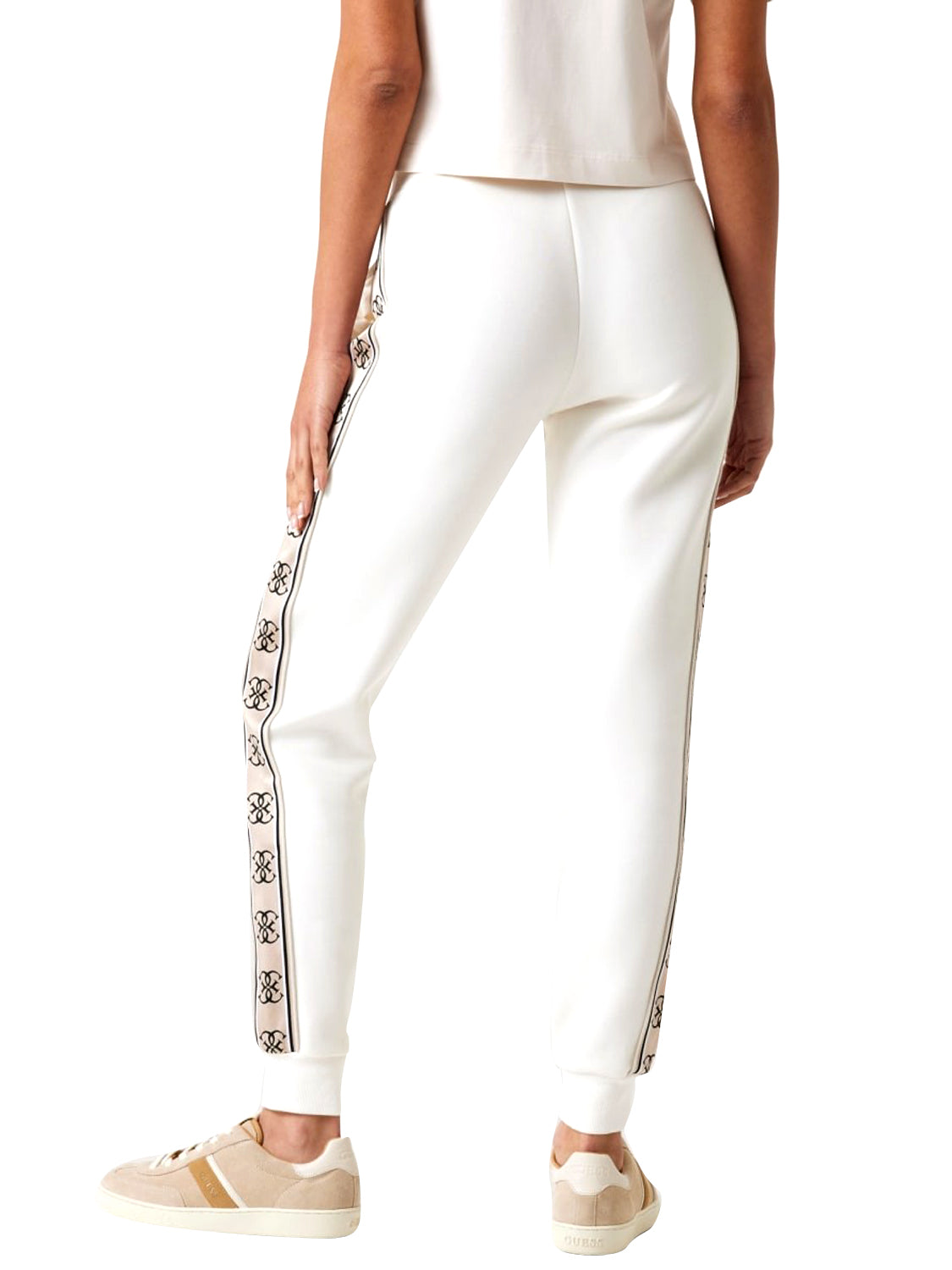 GUESS ATHLEISURE 2 USCITA Pantalone Tuta Britney Guess - Bianco Bianco