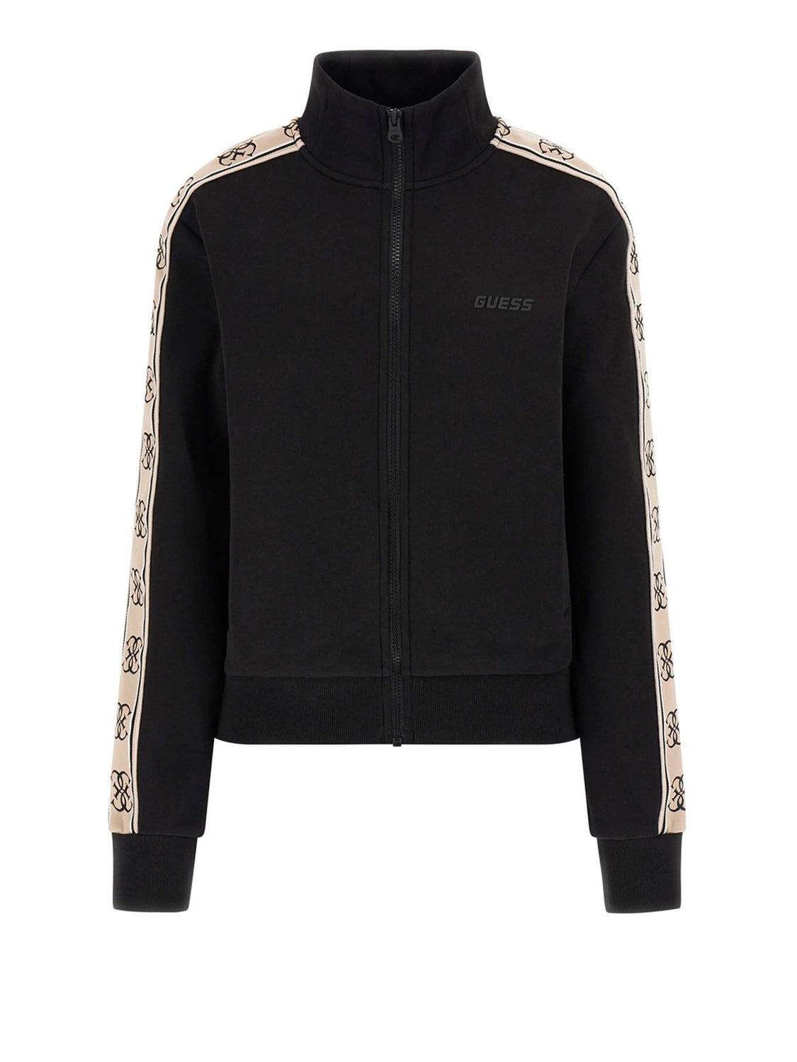 GUESS ATHLEISURE 2 USCITA Guess Felpa Britney Full Zip Sweatshirt Nero Jet Black A996