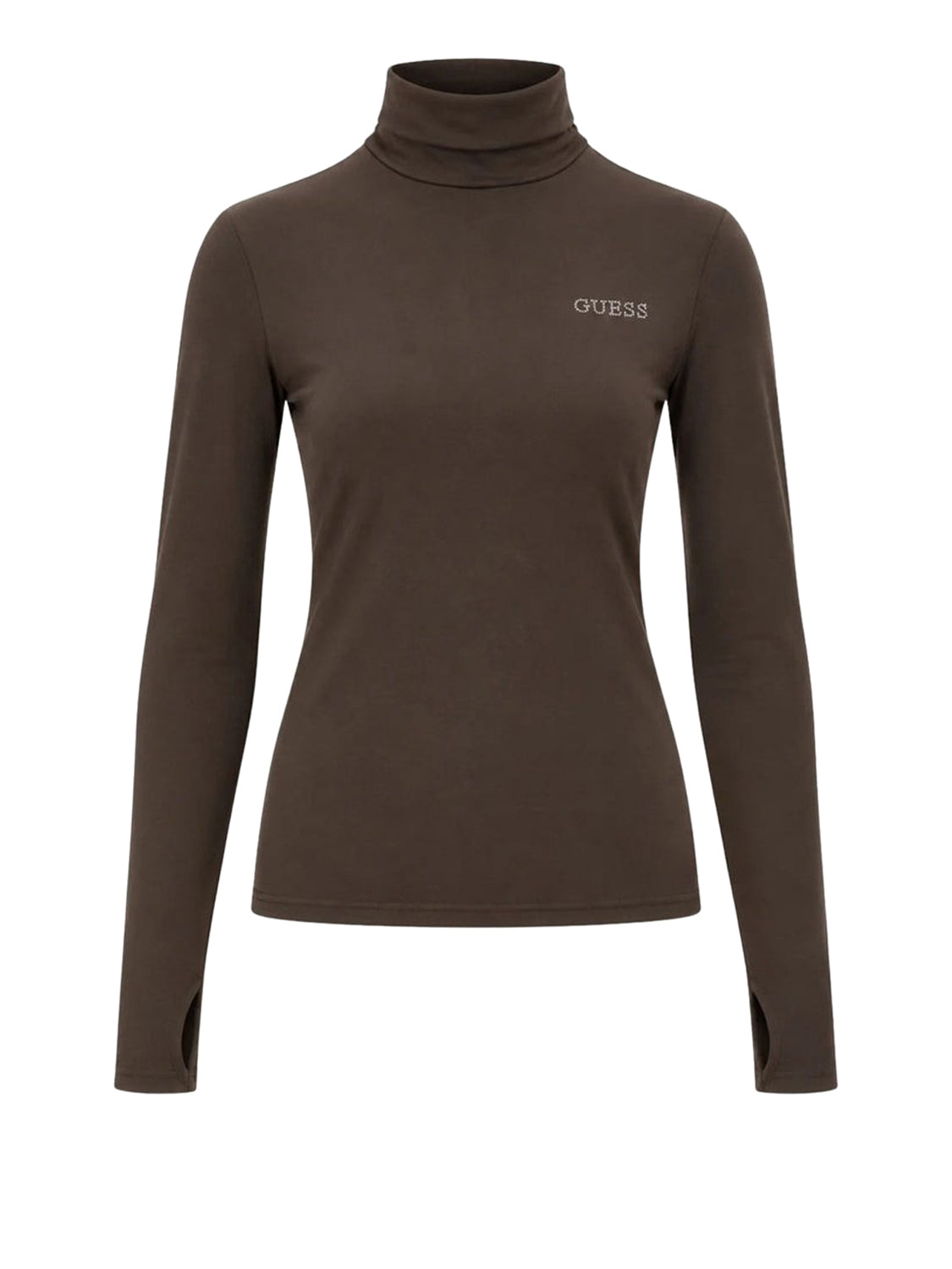 GUESS ATHLEISURE 2 USCITA Maglia Guess Greta - Marrone Scuro Dark Coffee