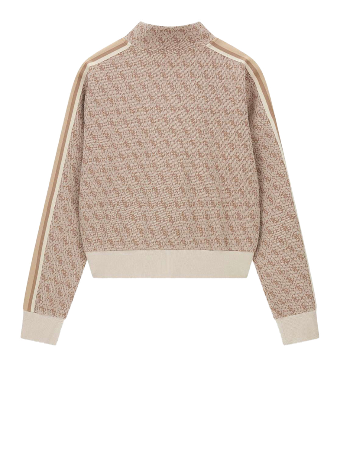 Guess Felpa Guess 4G Allover Jacquard Beige 4G Rhombus Buffy Jac