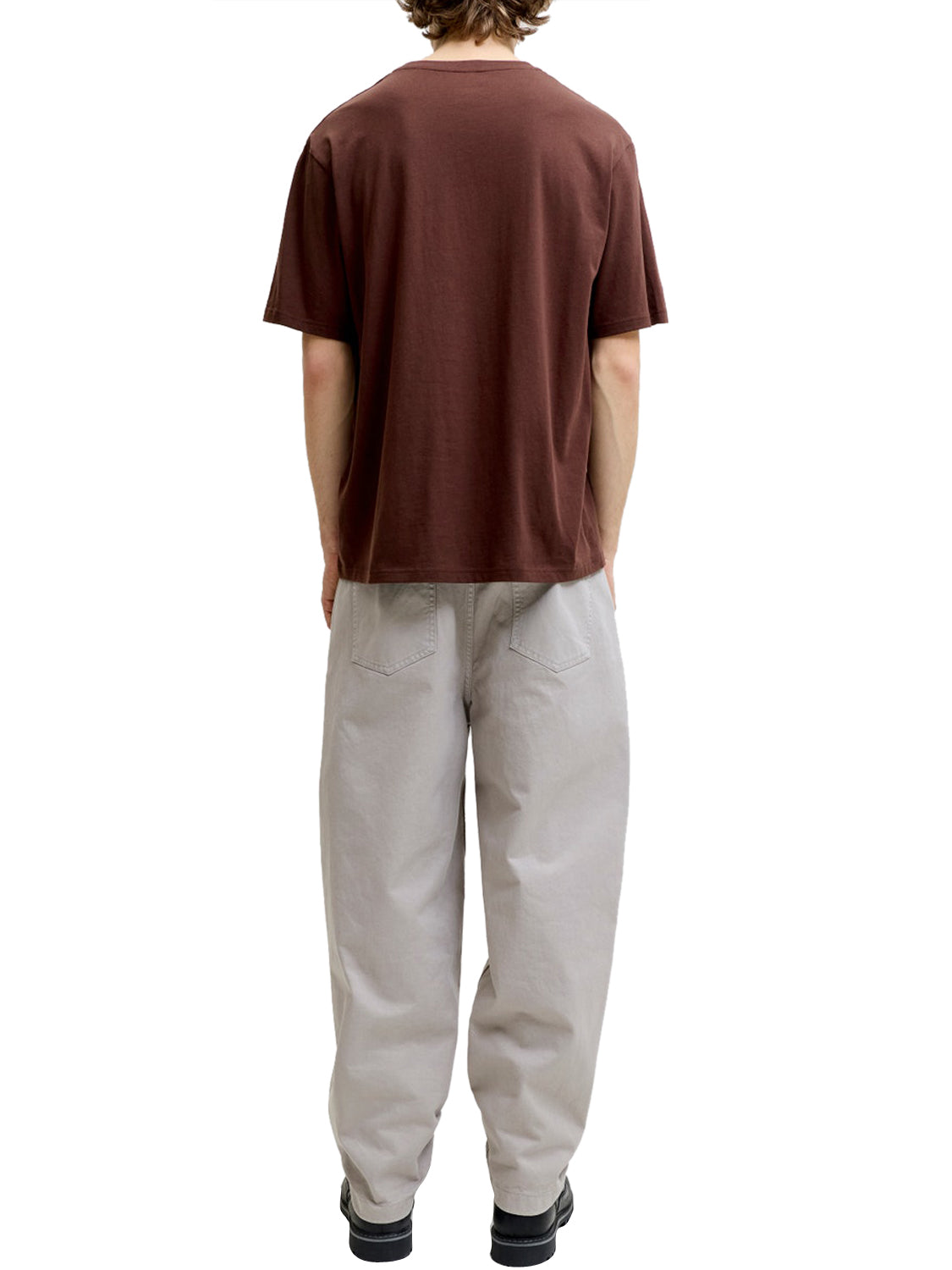 JACK&JONES ESSENTIALS T-Shirt Jack&Jones Logo Frontale Marrone Marrone