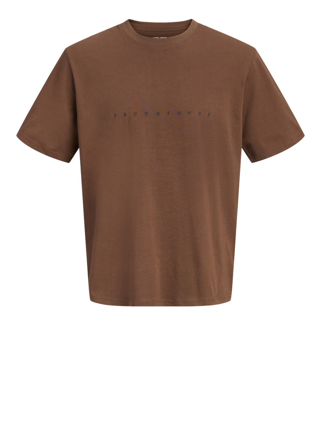 JACK&JONES ESSENTIALS T-Shirt Jack&Jones Logo Frontale Marrone BROWN