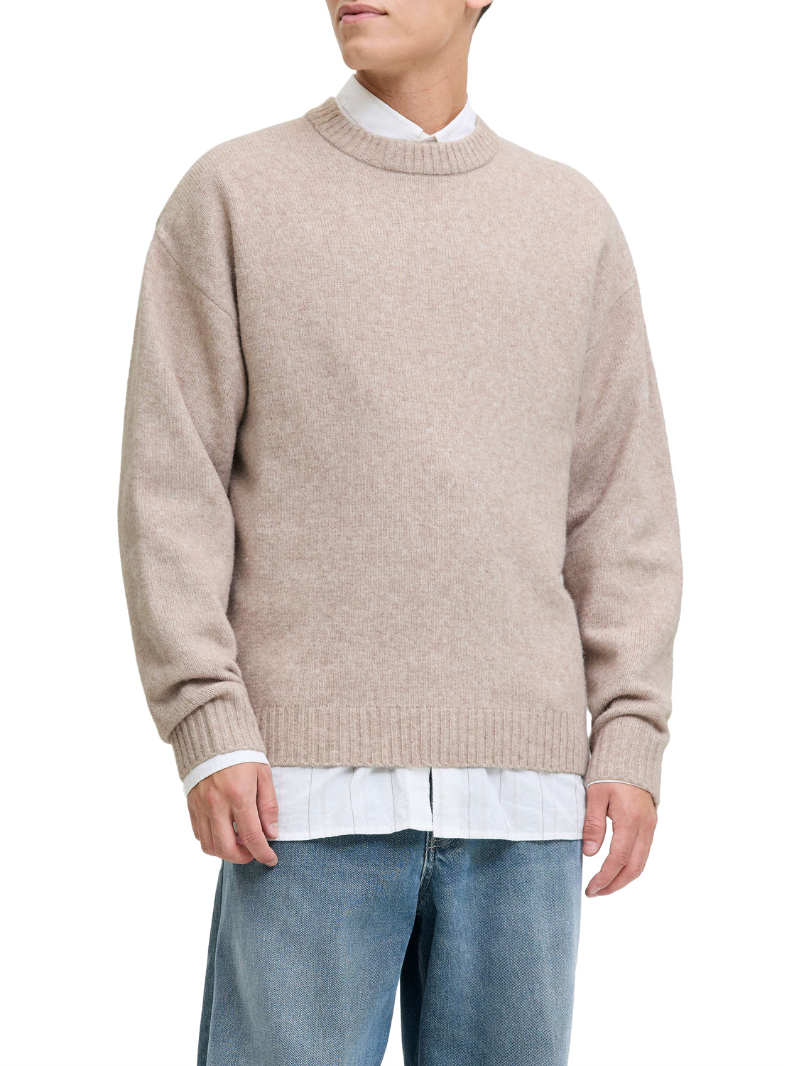 Jack&Jones Jack&Jones Maglione Tinta Unita Grigio GREY