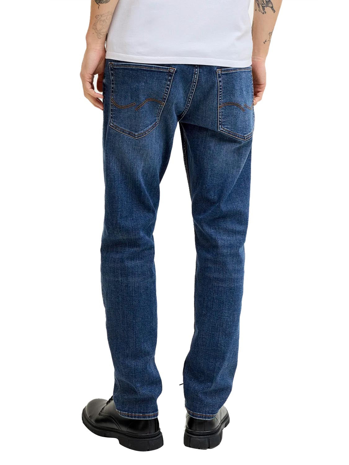 Jack&Jones Jeans Tapered Fit Mike Jack & Jones - Blue Denim Blu