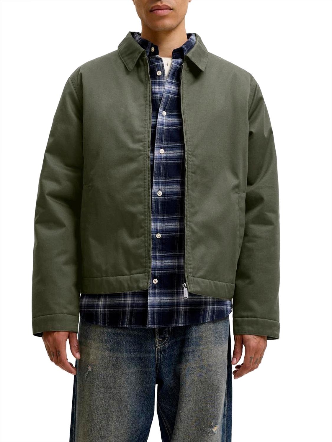 Jack&Jones Giubbotto in Twill Colton Worker Jack & Jones - Verde GREEN