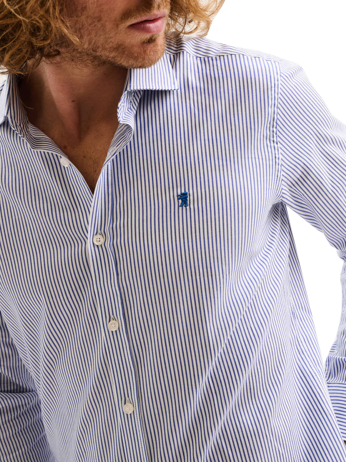 JAGGY Camicia Classica KINGSTON NOOS/365 Jaggy - Blu White/Dusk Blue