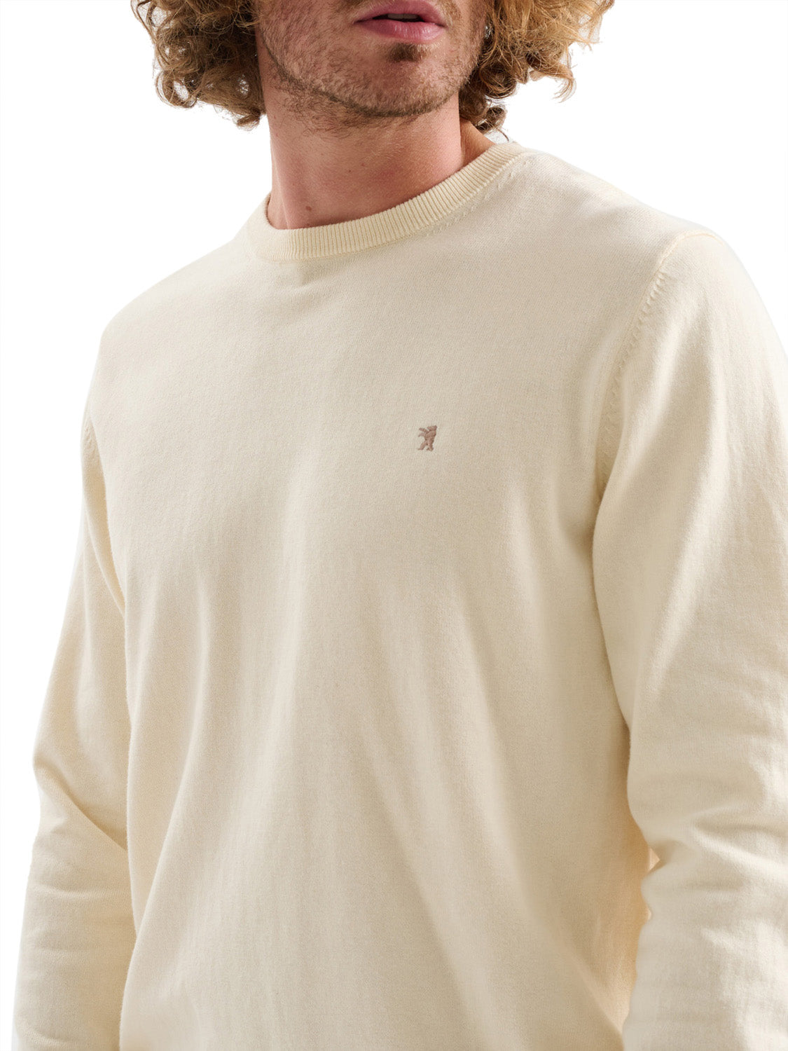 JAGGY Maglia Giro Collo LANZA Jaggy - Panna Panna