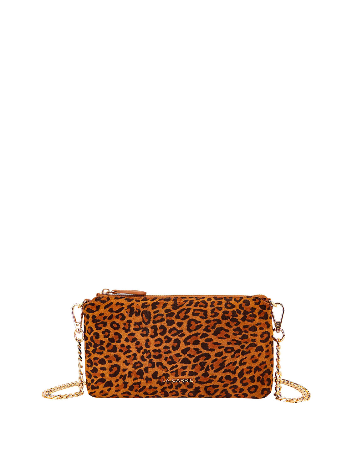 LA CARRIE La Carrie Portafoglio Lio Double Wallet Bag Suede Brown BROWN