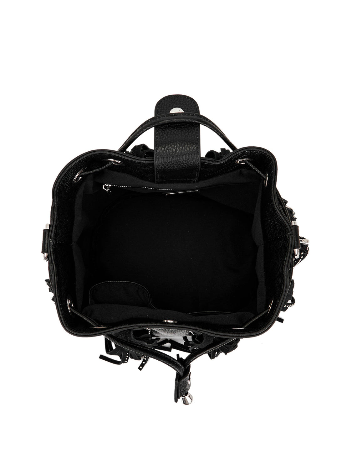 La Carrie Borsa Rock Bucket Tumbled Leather La Carrie - Nero BLACK