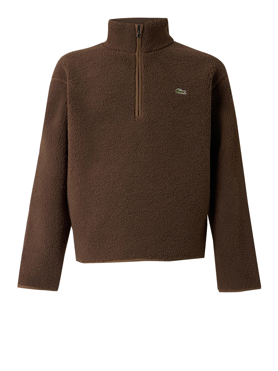 Lacoste Felpa Logo Frontale Lascoste Marrone Marrone