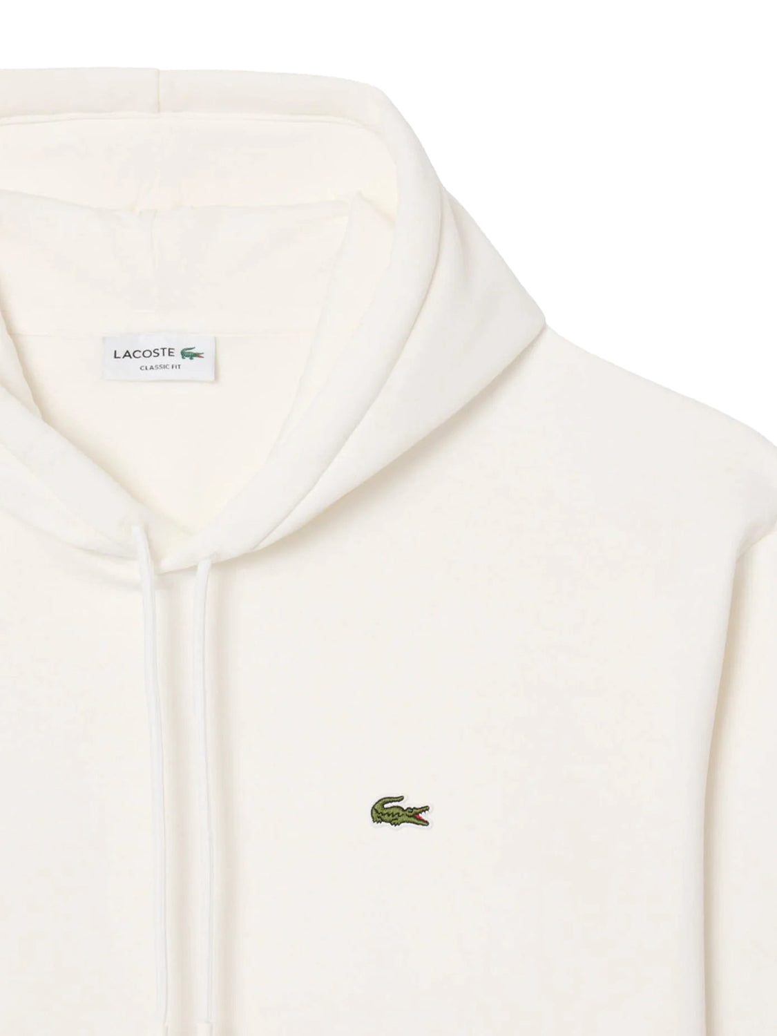 LACOSTE Lacoste Felpa In Tinta Unita Bianco Bianco
