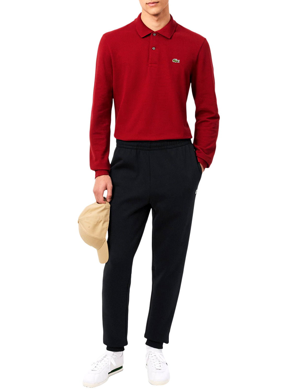 LACOSTE Lacoste Pantatuta Logo Iconico Nero Nero