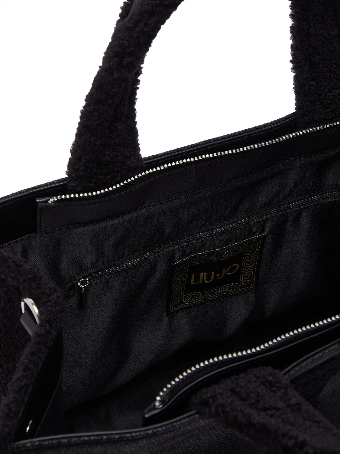 LIU JO SOFT1 Borsa Tote Grande Con Logo Liu Jo - Nero BLACK