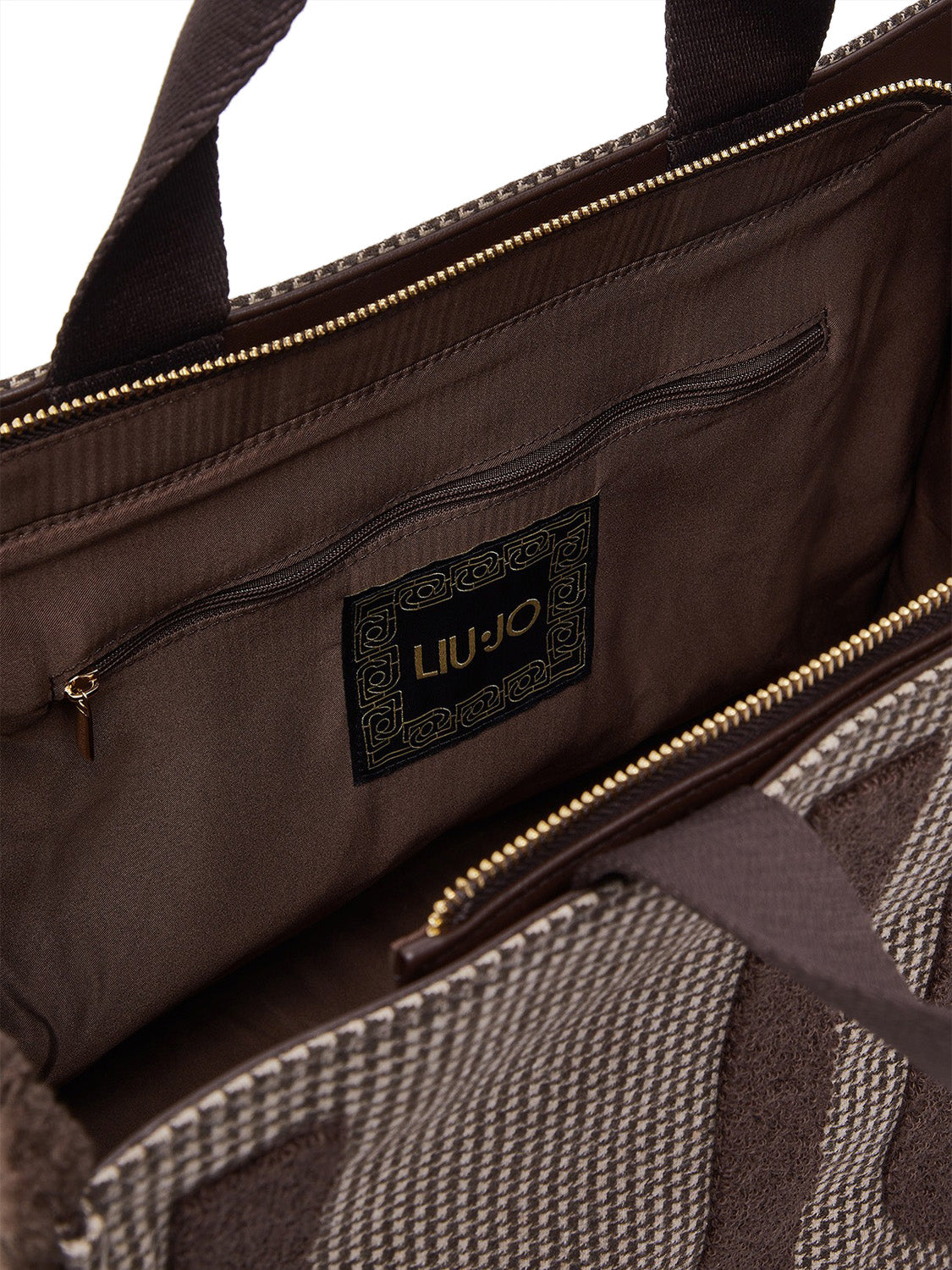 LIU JO SOFT1 Borsa Tote Grande In Tessuto Check Liu Jo - T.Moro T.MORO
