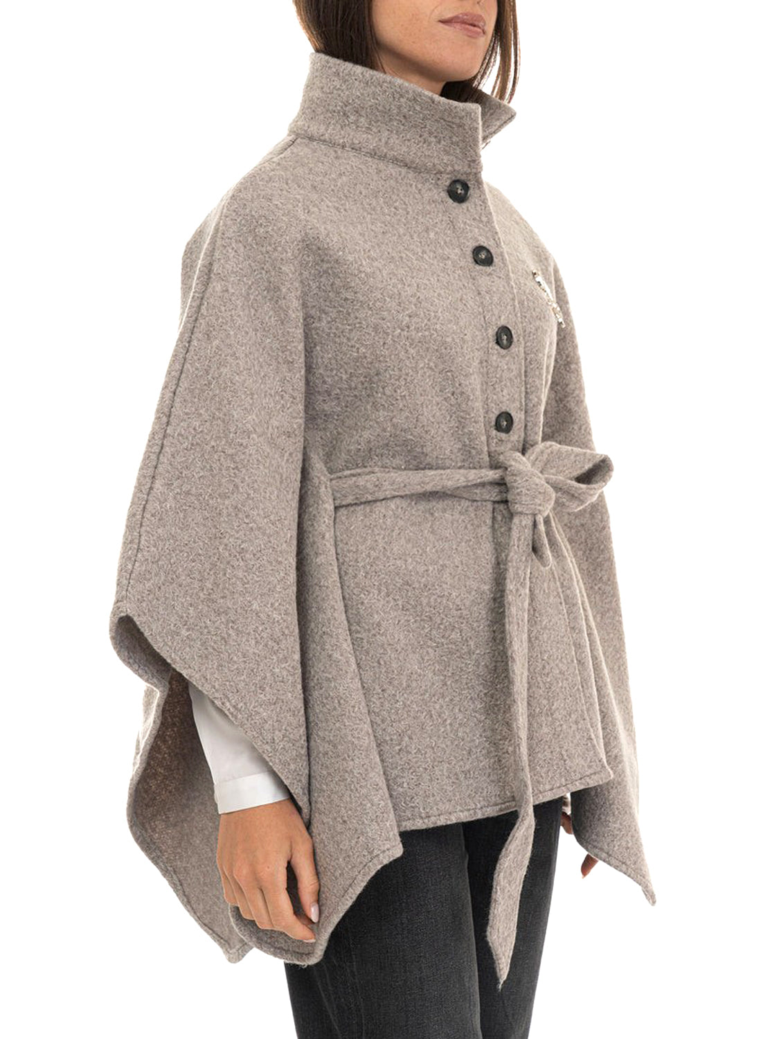 LIU JO SOFT1 Poncho Cappa Liu Jo - Grigio FROZEN