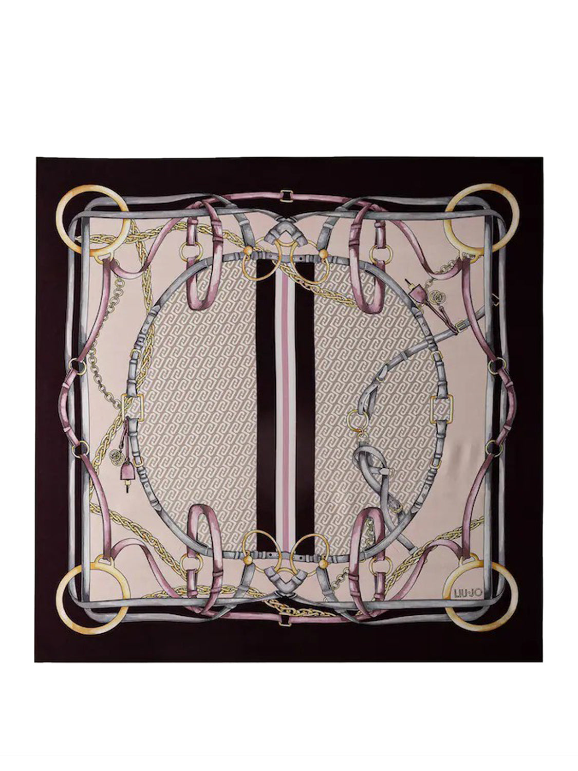 Liu Jo Foulard Con Stampa Liu Jo - Bordeaux Red Aubergine