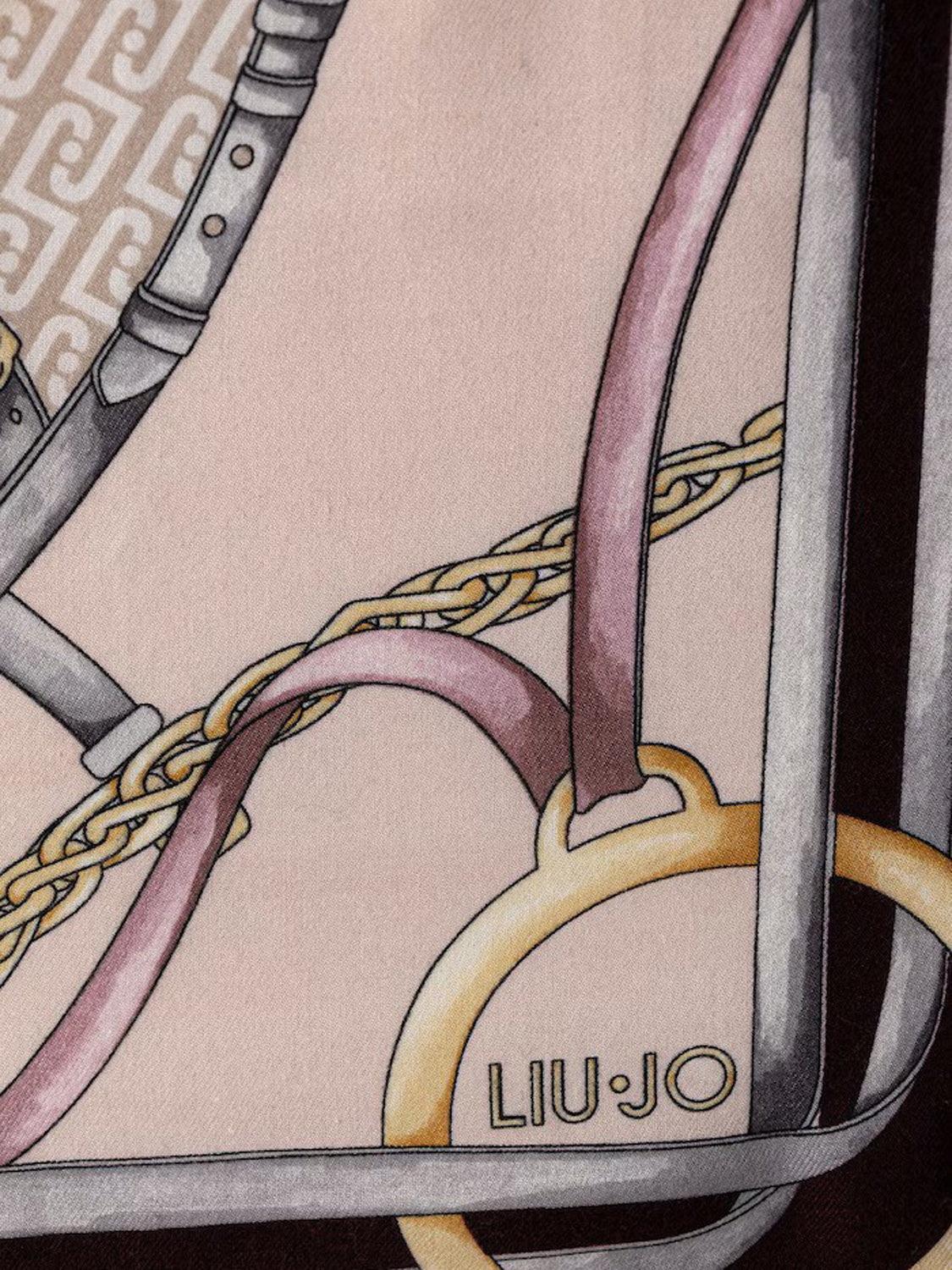 Liu Jo Foulard Con Stampa Liu Jo - Bordeaux Red Aubergine