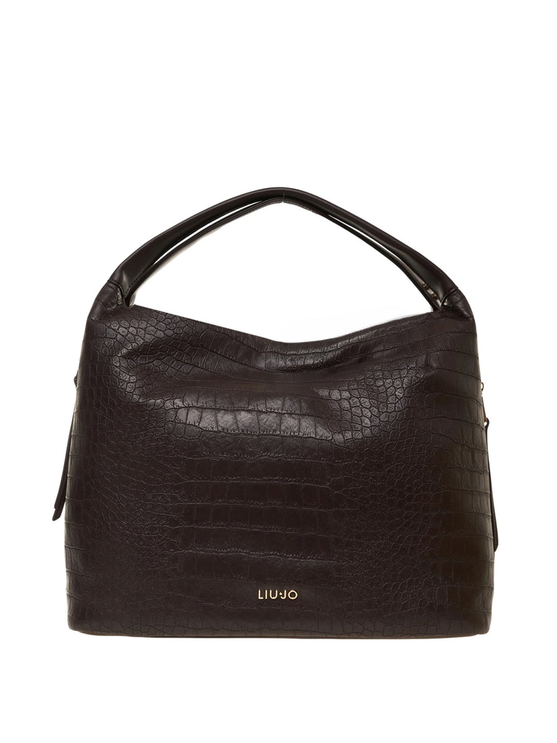 LIUJO ACCESSORI1 Liu Jo Borsa A Mano Effetto Cocco Deep Brown Deep Brown