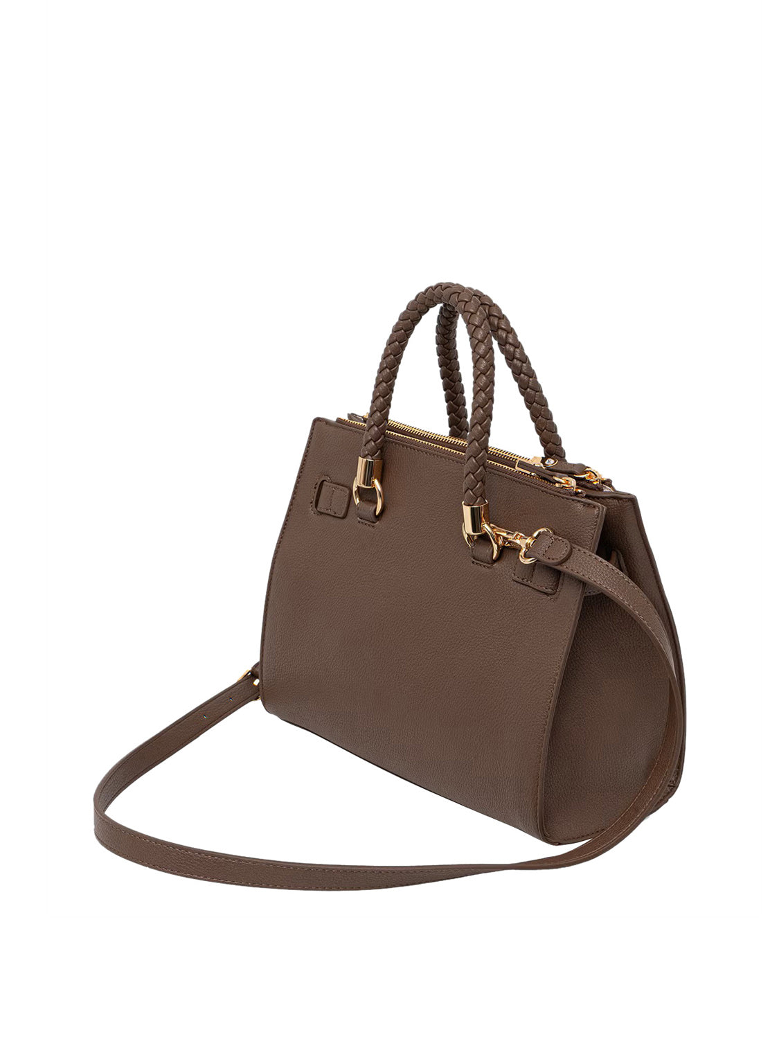 LIUJO ACCESSORI1 Liu Jo Borsa A Tracolla Logo Frontale Dark Mocha Dark Mocha