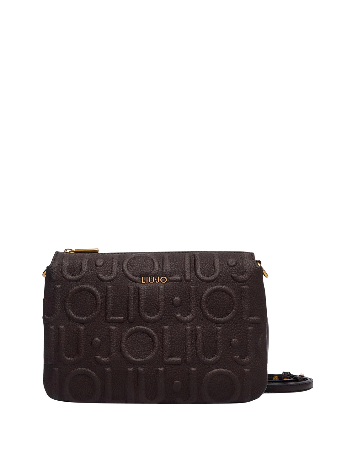 LIUJO ACCESSORI1 Borsa A Tracolla Logo Piccola Liu Jo - Marrone Scuro Deep Brown
