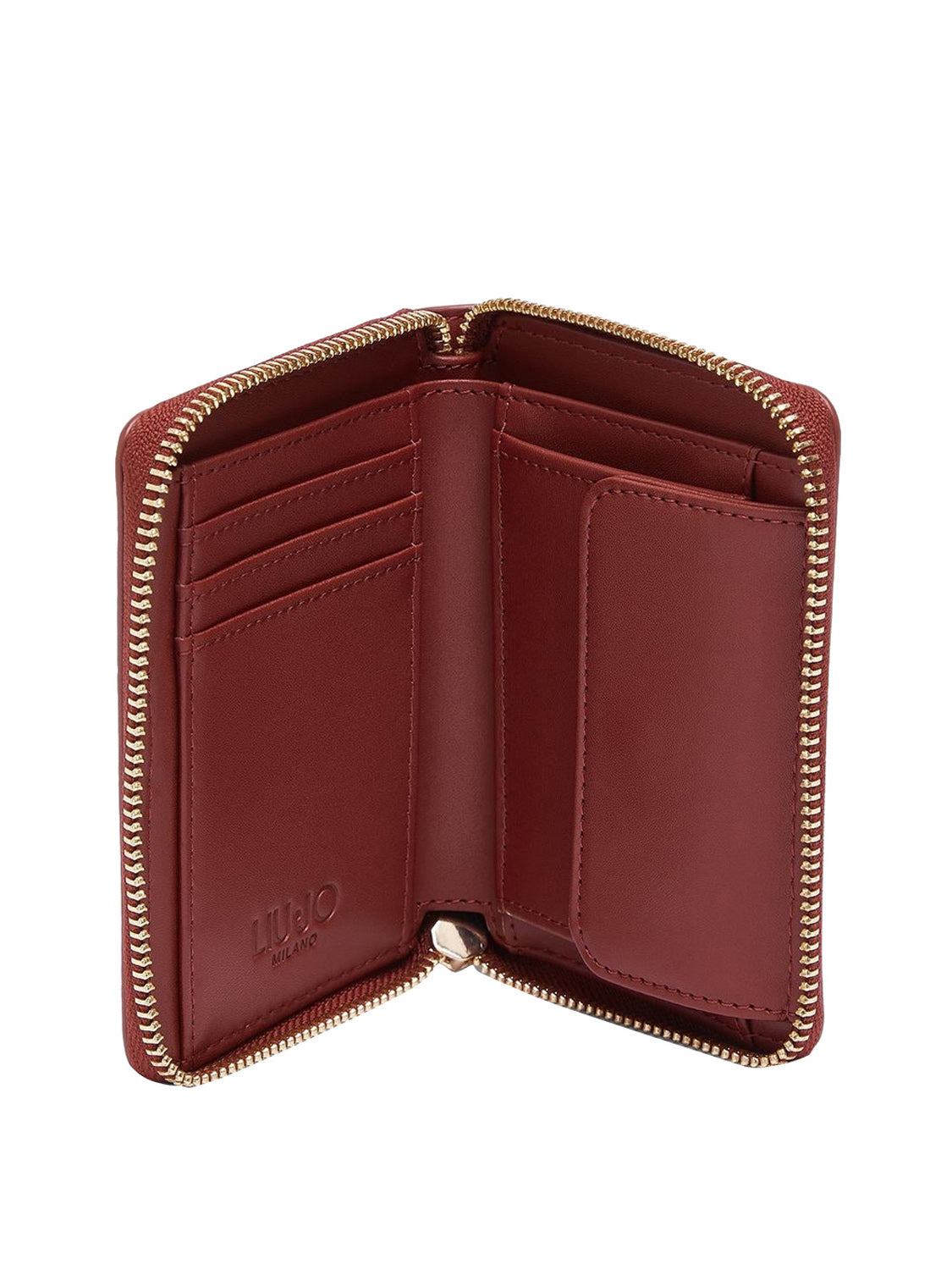 LIUJO ACCESSORI1 Liu Jo Portafoglio Logo Frontale Rosso Brick Red