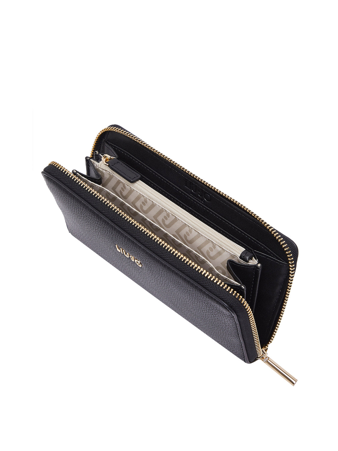 LIUJO ACCESSORI1 Liu Jo Portafoglio Logo Frontale Nero BLACK
