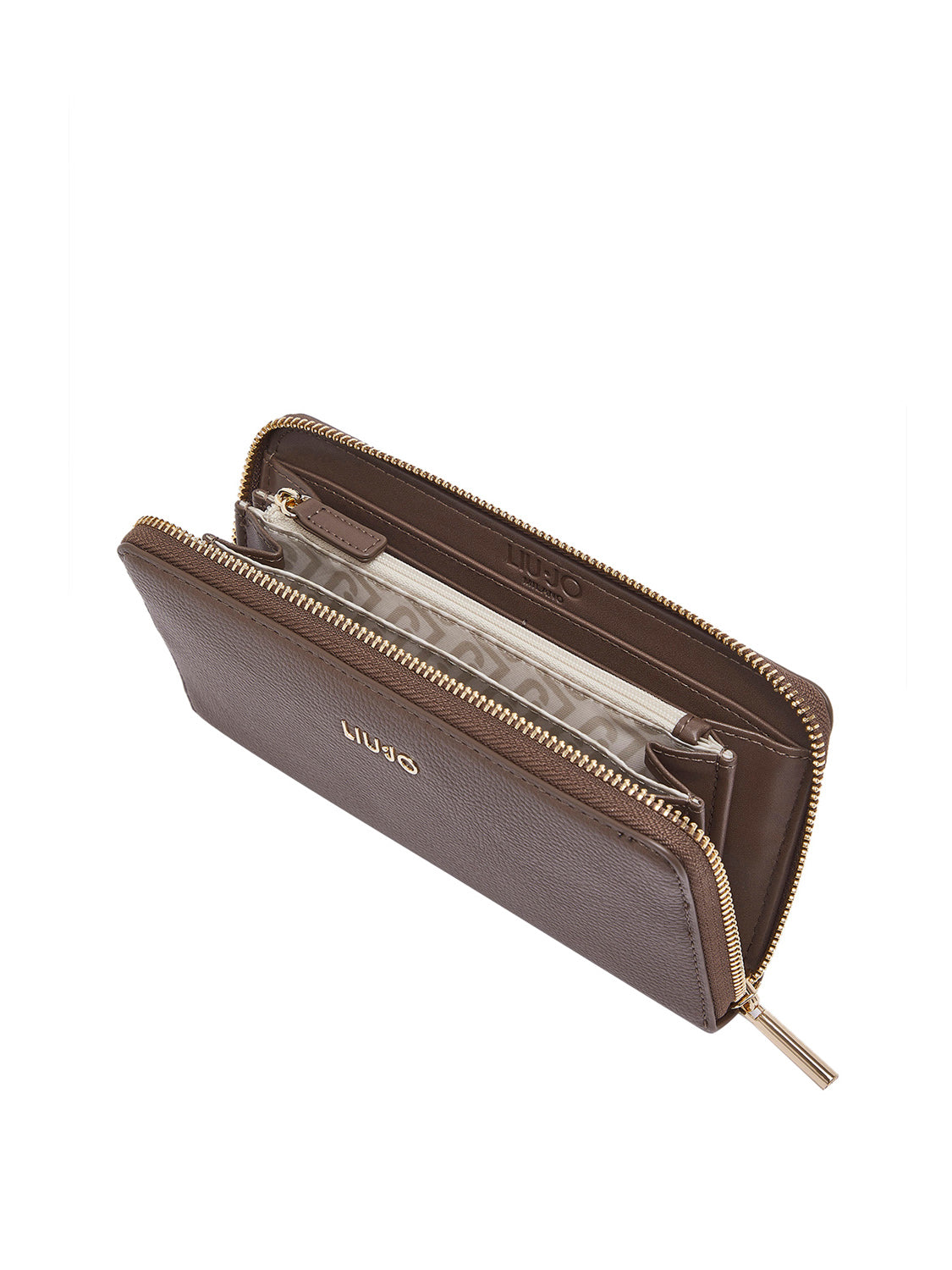 LIUJO ACCESSORI1 Liu Jo Portafoglio Logo Frontale Dark Mocha Dark Mocha