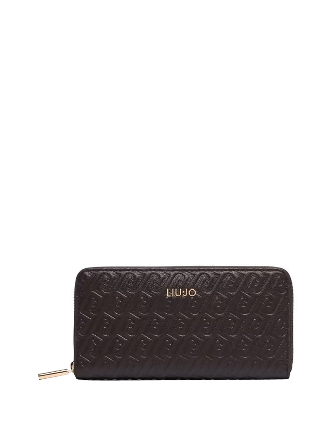 LIUJO ACCESSORI1 Portafoglio Grande Monogram Debossed Liu Jo - Marrone Scuro Deep Brown