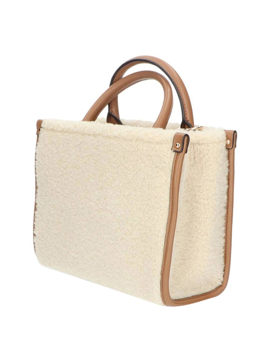 LIUJO ACCESSORI1 Liu Jo Borsa A Mano Teddy Cream CREAM