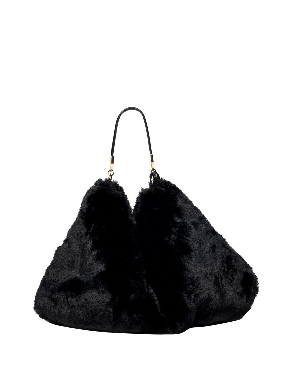 LIUJO ACCESSORI1 Borsa Grande In Pelliccia Sintetica Liu Jo - Nero BLACK