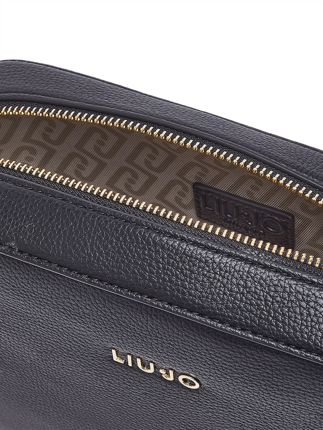 LIUJO ACCESSORI1 Liu Jo Borsa A Tracolla Media Logo Frontale Nero BLACK