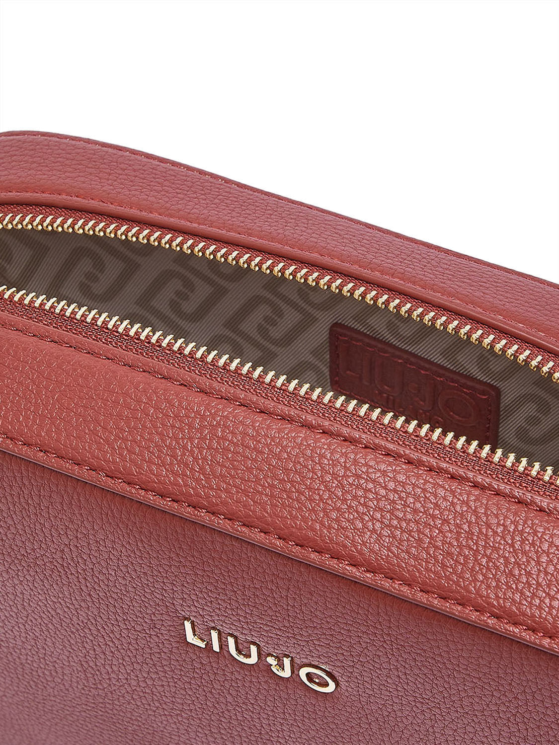 LIUJO ACCESSORI1 Liu Jo Borsa A Tracolla Logo Frontale Rosso Brick Red