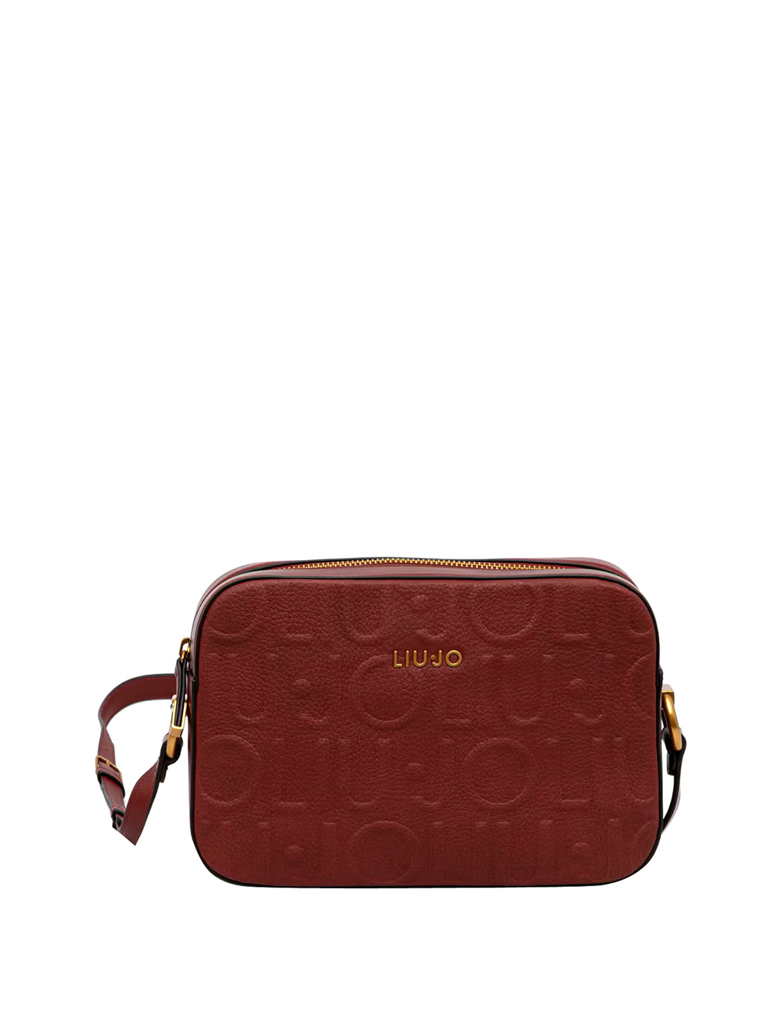 LIUJO ACCESSORI1 Liu Jo Borsa A Tracolla Logo Frontale Bordeaux Deep Bordeaux