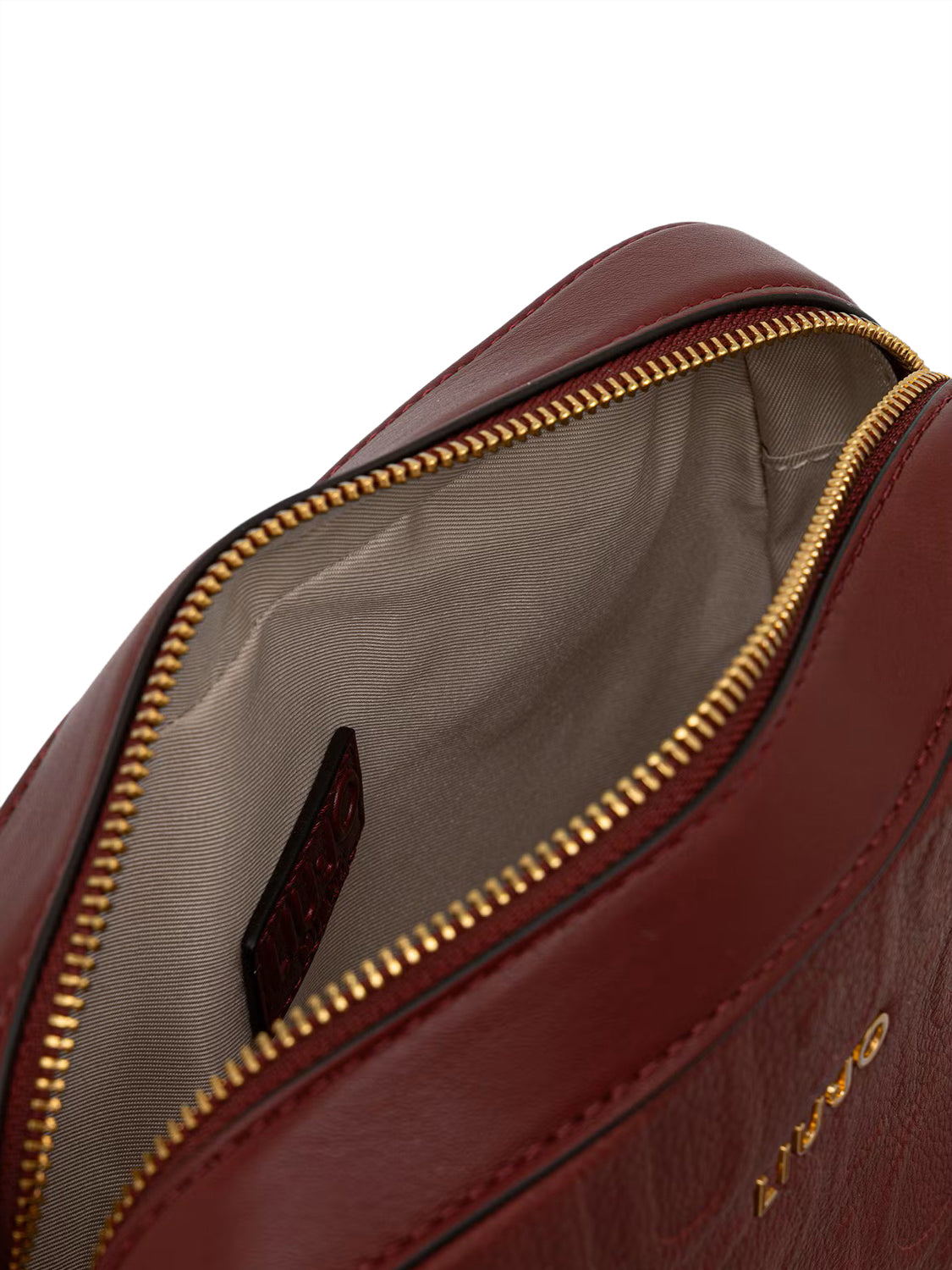 LIUJO ACCESSORI1 Liu Jo Borsa A Tracolla Logo Frontale Bordeaux Deep Bordeaux