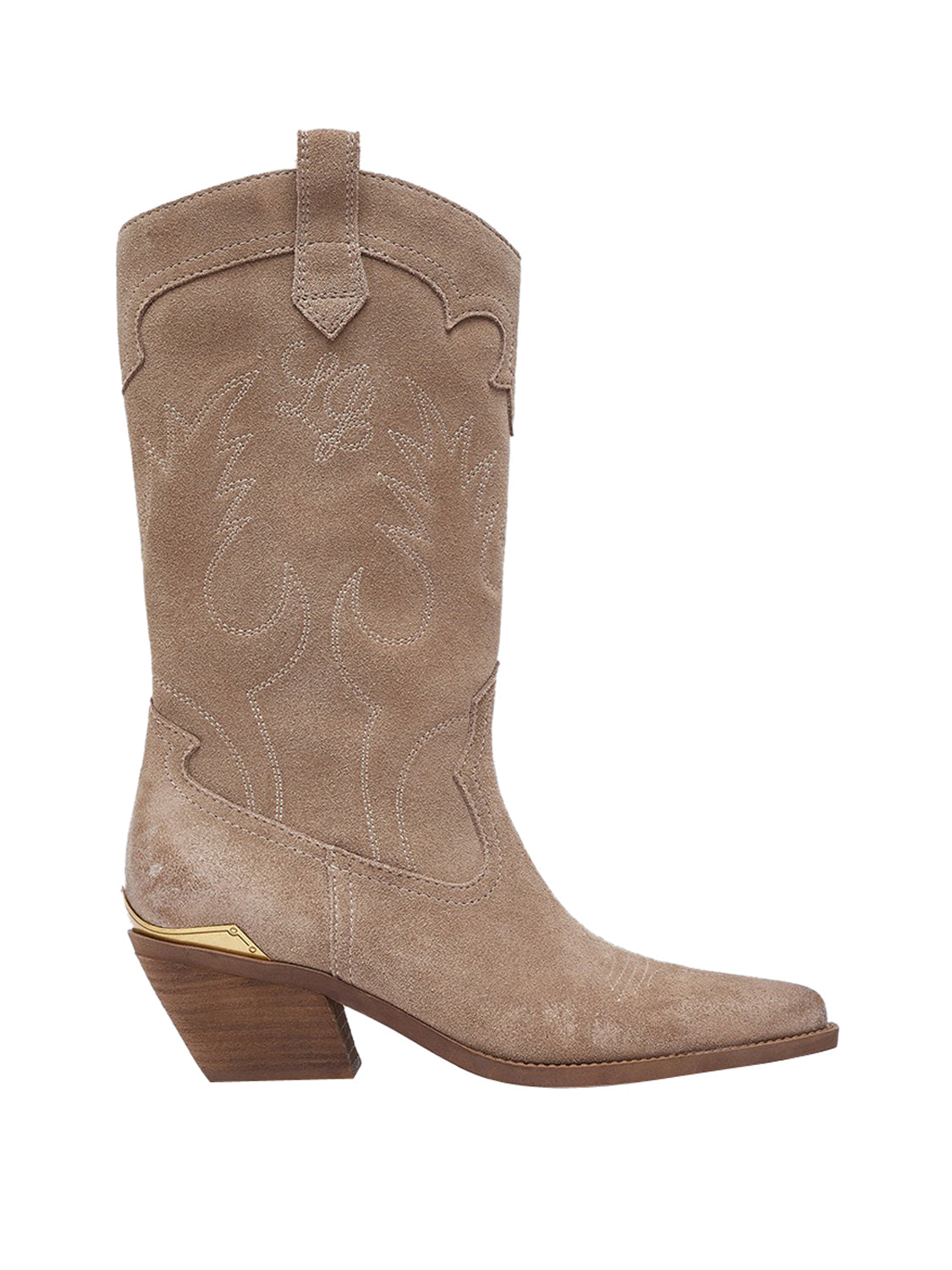 LIUJO CALZATURE DRESS Stivali Texani In Suede Austin 05 Liu Jo - Beige Beige