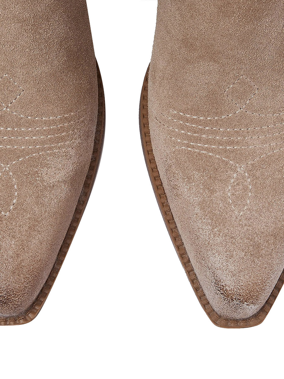 LIUJO CALZATURE DRESS Stivali Texani In Suede Austin 05 Liu Jo - Beige Beige