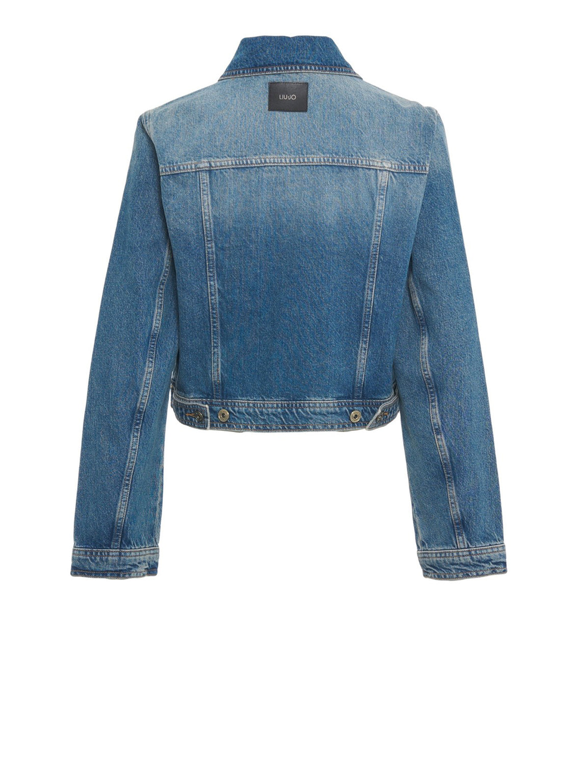 LIUJO CAPSULE ELODIE Giacchetto Liu Jo Vint Zip Denim Den.Blue Vint.Zip Wa