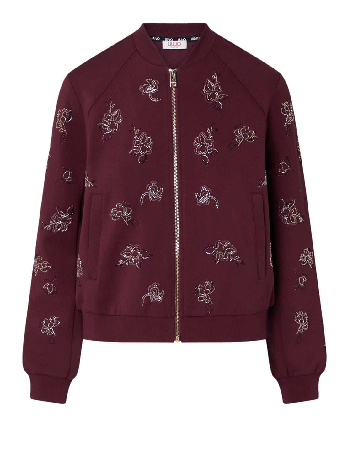 LIUJO SPORT Felpa con ricami Gioiello Liu Jo - Bordeaux BORDEAUX