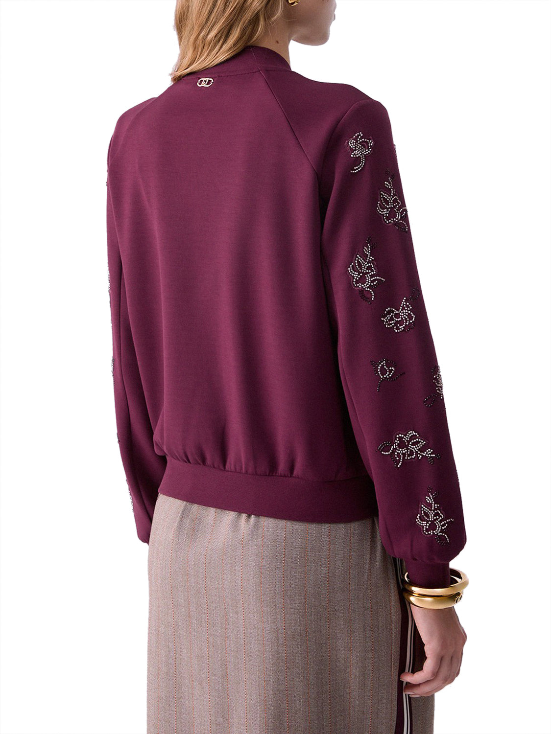 LIUJO SPORT Felpa con ricami Gioiello Liu Jo - Bordeaux BORDEAUX