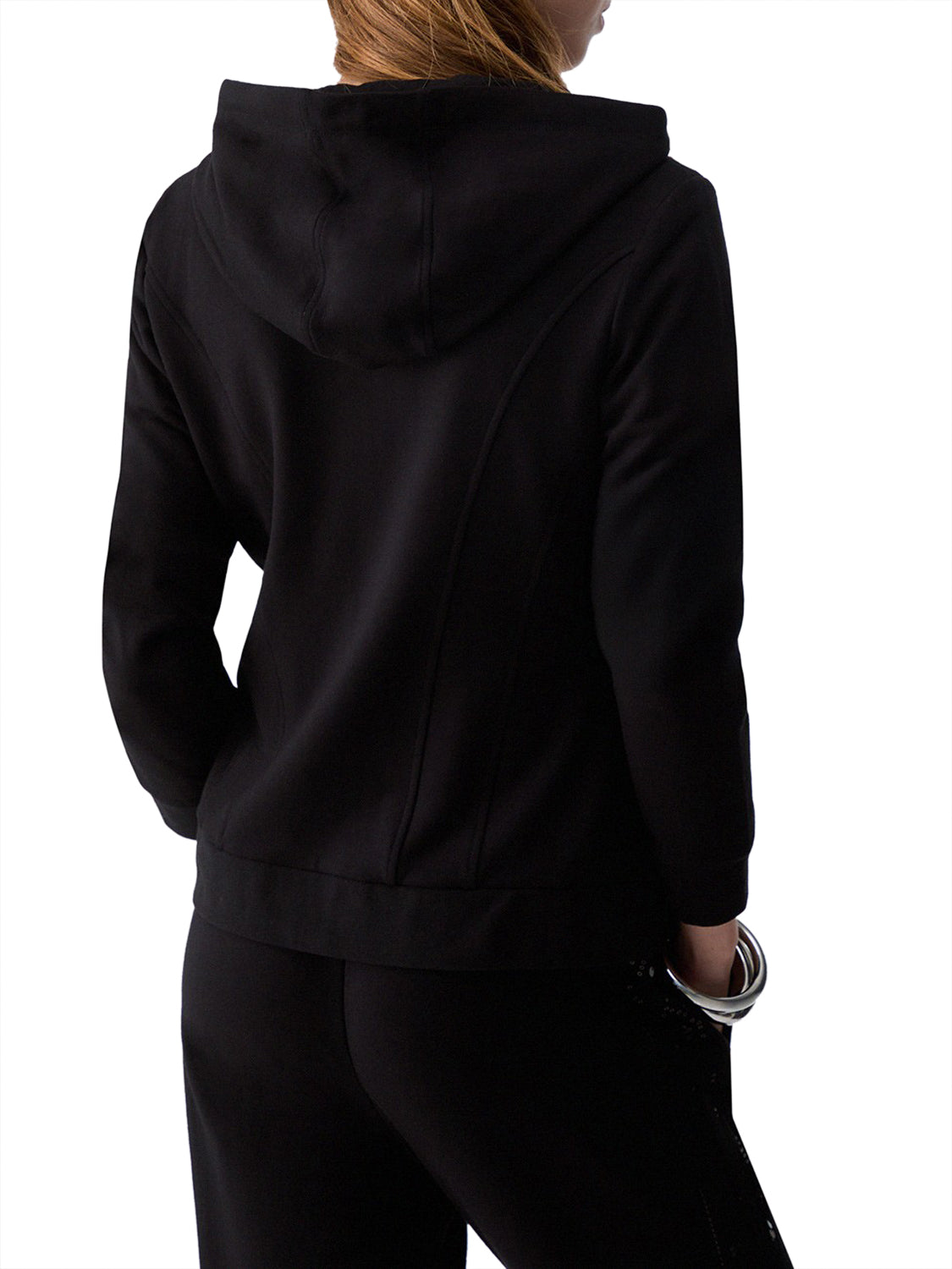 LIUJO SPORT Felpa Con Cappuccio E Paillettes Liu Jo - Nero BLACK