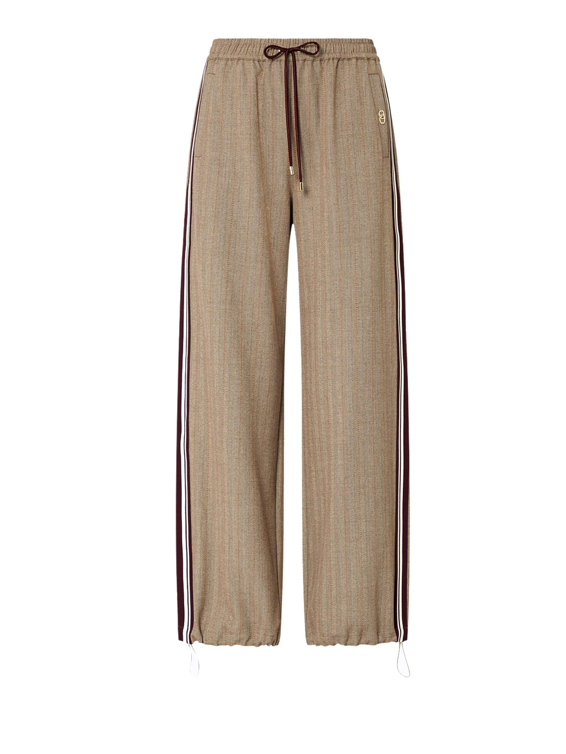 LIUJO SPORT Pantaloni Regular Fit Liu Jo Sport - Brown Rust Stripes Brown Rust Stripe