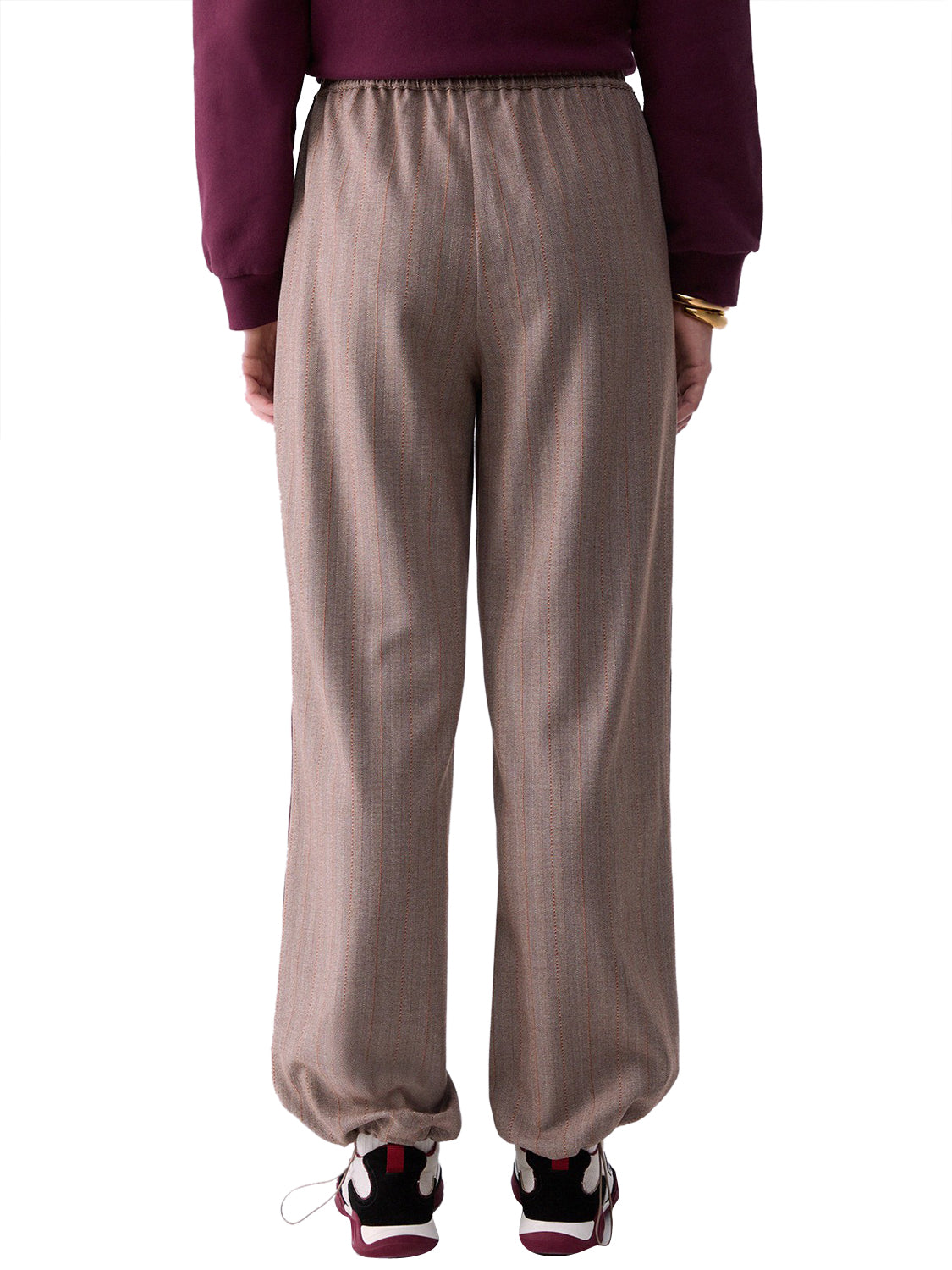 LIUJO SPORT Pantaloni Regular Fit Liu Jo Sport - Brown Rust Stripes Brown Rust Stripe