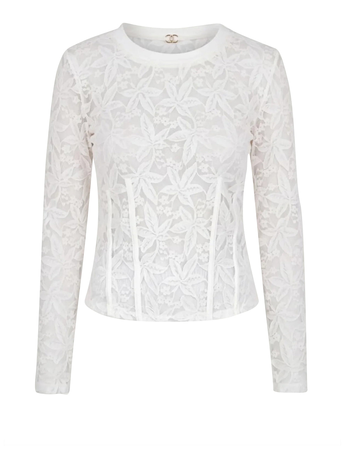 LIUJO SPORT Tshirt Di Pizzo Liu Jo Sport - Bianco Lana Bianco Lana