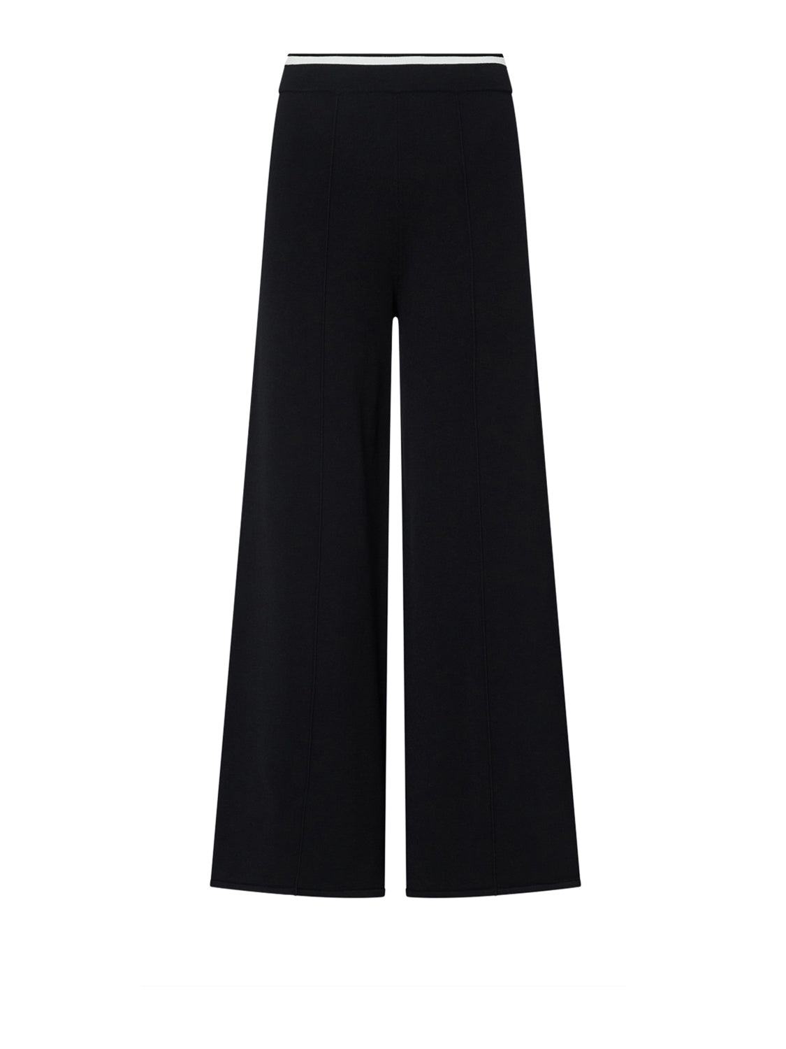 LIUJO SPORT Pantaloni In Maglia Liu Jo Sport - Nero/Bianco Nero/Bianco Lana