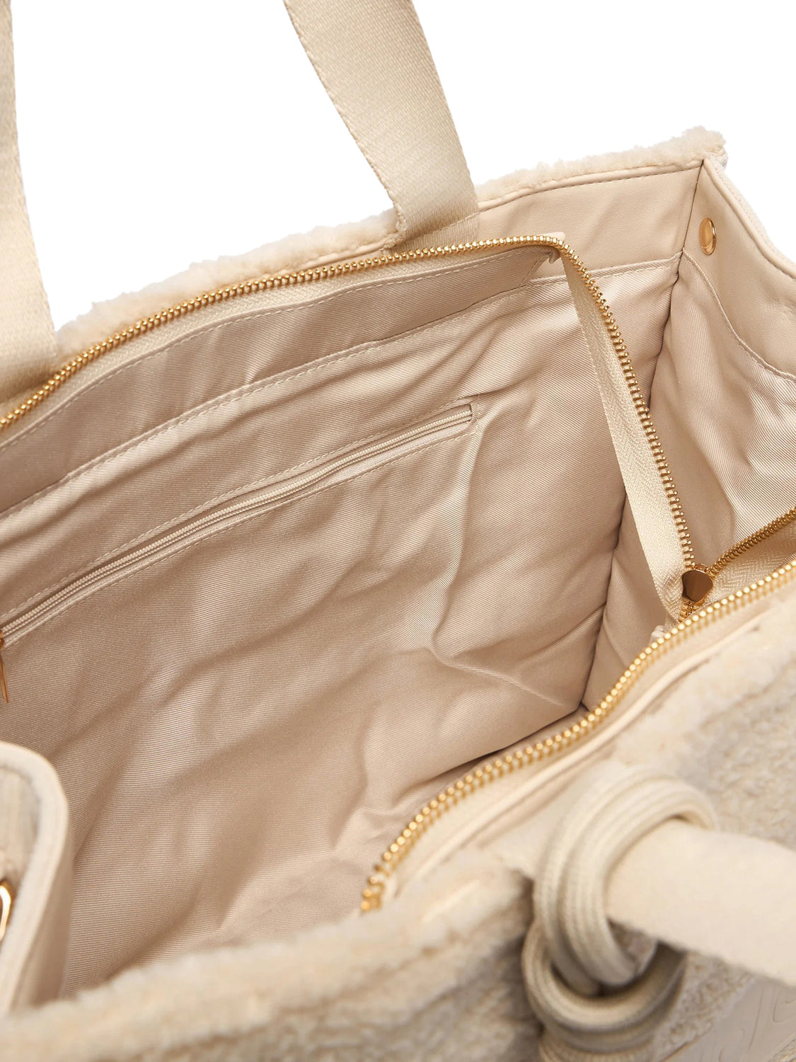 LIUJO SPORT Borsa Tote In Teddy Liu Jo Sport - Bianco Lana Bianco Lana
