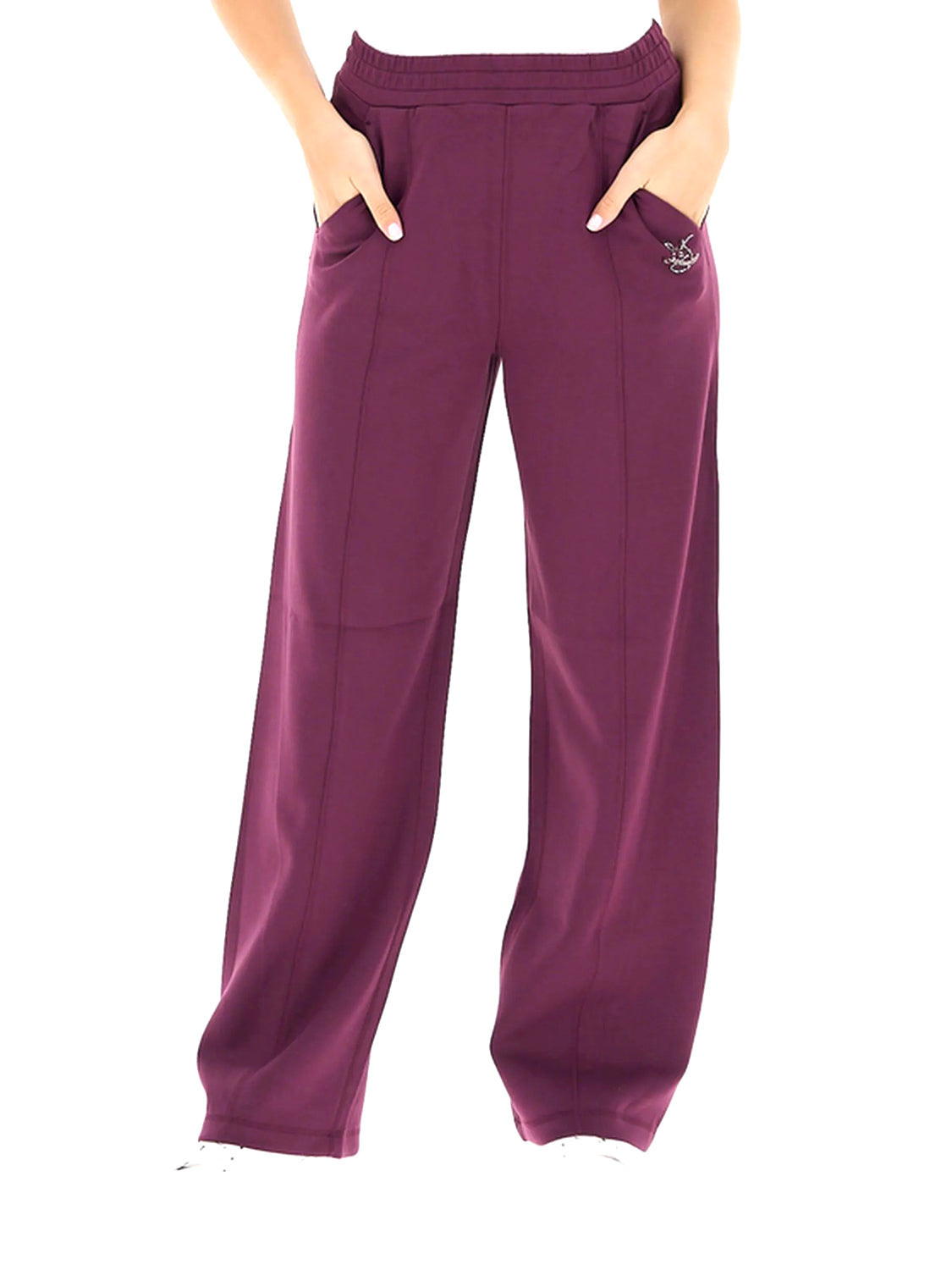 LIUJO SPORT Pantaloni In Scuba Liu Jo - Red Aubergine Red Aubergine