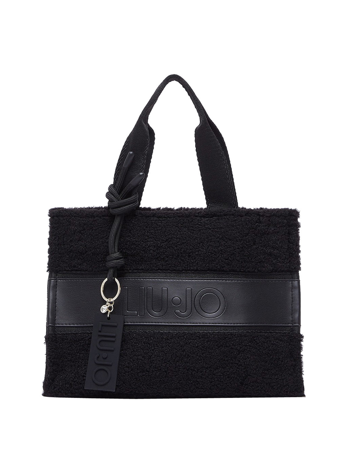 LIUJO SPORT Borsa Tote Piccola In Teddy Liu Jo - Nero BLACK