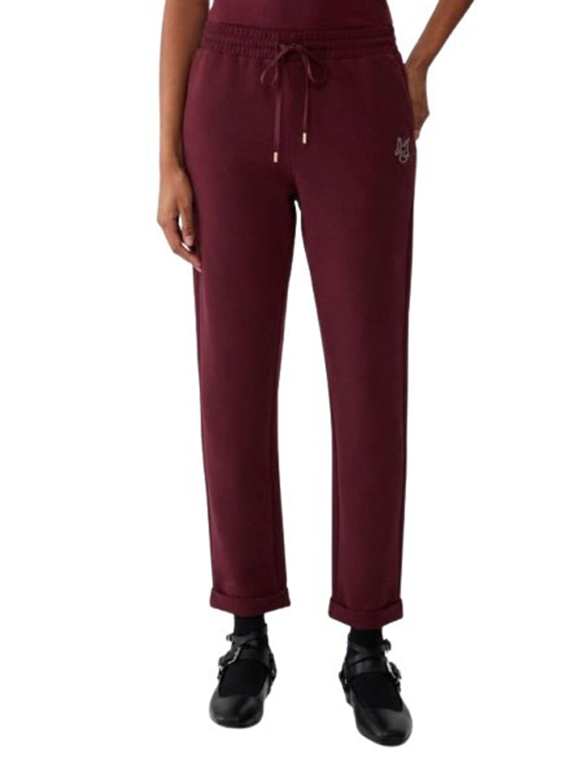 LIUJO SPORT Pantaloni In Scuba Liu Jo Sport - Red Aubergine Red Aubergine