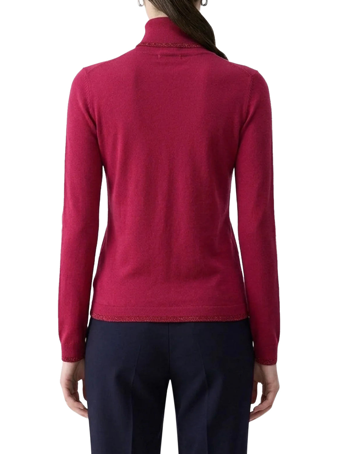LIU.JO WHITE Dolcevita Con Profili Lurex Liu Jo - Scarlet SCARLET