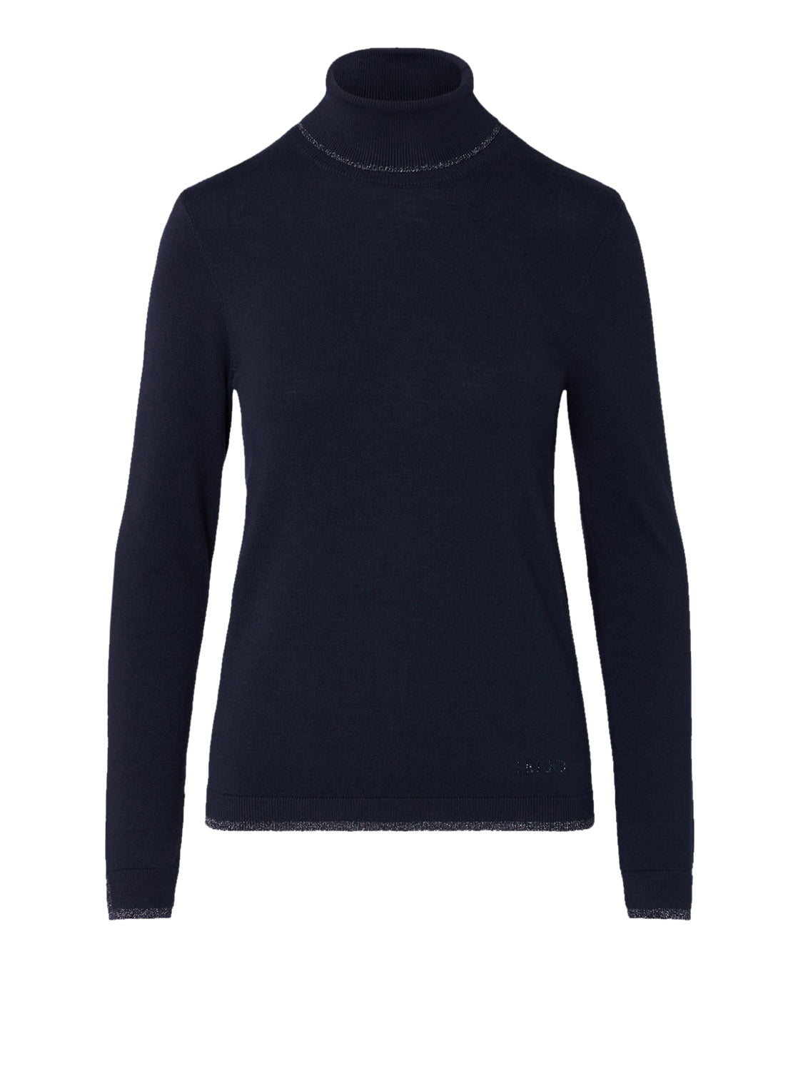 LIU.JO WHITE Dolcevita Con Profili Lurex Liu Jo - Blu Scuro Nuit Noir